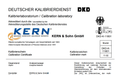 963-361 DAkkS Calibration Certificate Tension/Compression (up to 500N)