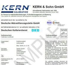 963-264 DAkkS Certification Compression Force 10 - 20kN